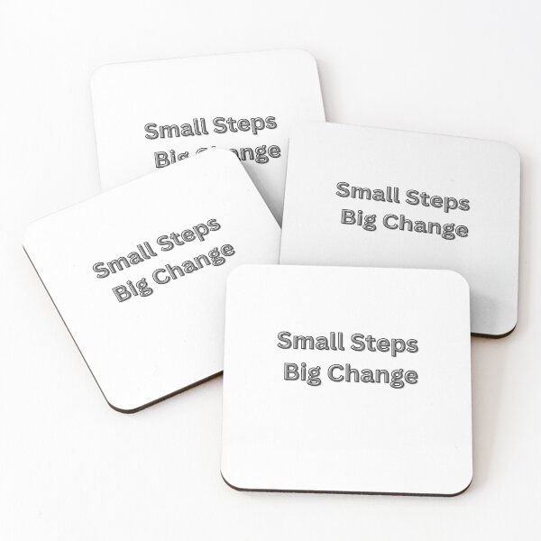 Item preview, Small Steps Big Change Typography Design designed and sold by ArtVibe Studio77.