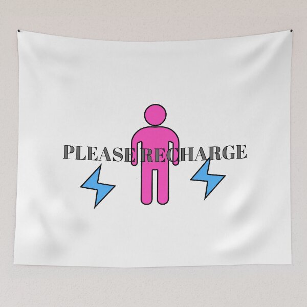 Item preview, Please Recharge – Low Battery Human Icon designed and sold by ChernivtsiSkoda.
