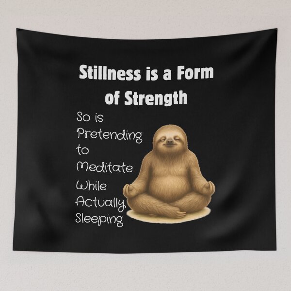 Item preview, Sloth Meditation designed and sold by SquirrelDesignLLC.