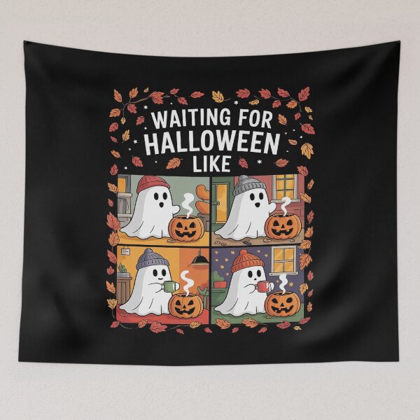 Item preview, Waiting For Halloween Like Ghost Chilling designed and sold by FadeOfThrone.