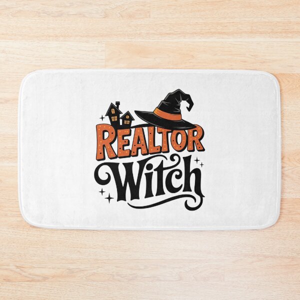 Item preview, Womens Halloween Realtor Scary Witch Hat Pumpkin Real Estate Agent designed and sold by FadeOfThrone.