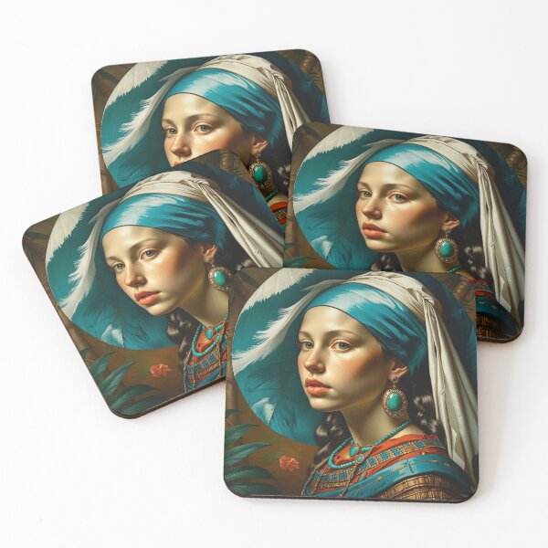 Item preview, The Girl With the Sky Halo | Mythpunk Portrait | Alt Hist Art History designed and sold by TheOuroborean.