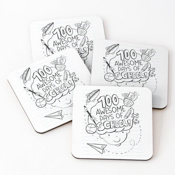 Item preview, 100 Awesome Days Of School designed and sold by brodyquixote.