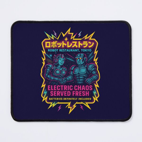 Item preview, Robots Shake Hands In Electric Tokyo designed and sold by EdvvinStudios.