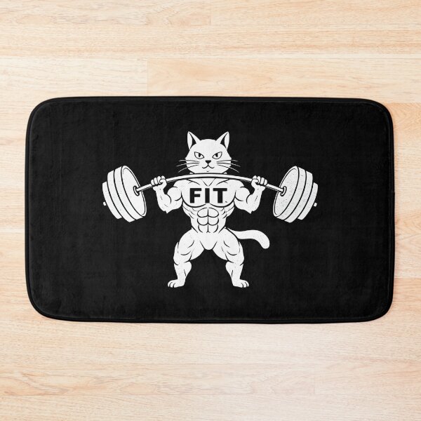 Item preview, cat weightlifting deadfit designed and sold by Uglyandcute.
