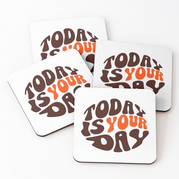 Item preview, Retro Motivational Quote Design – “Today Is Your Day” Typography for Posters, Shirts & Stickers designed and sold by Bright Nest Studio.