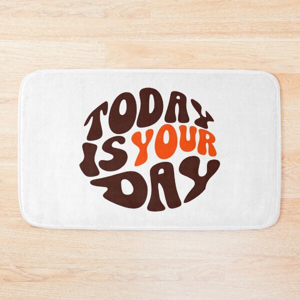 Item preview, Retro Motivational Quote Design – “Today Is Your Day” Typography for Posters, Shirts & Stickers designed and sold by Bright Nest Studio.