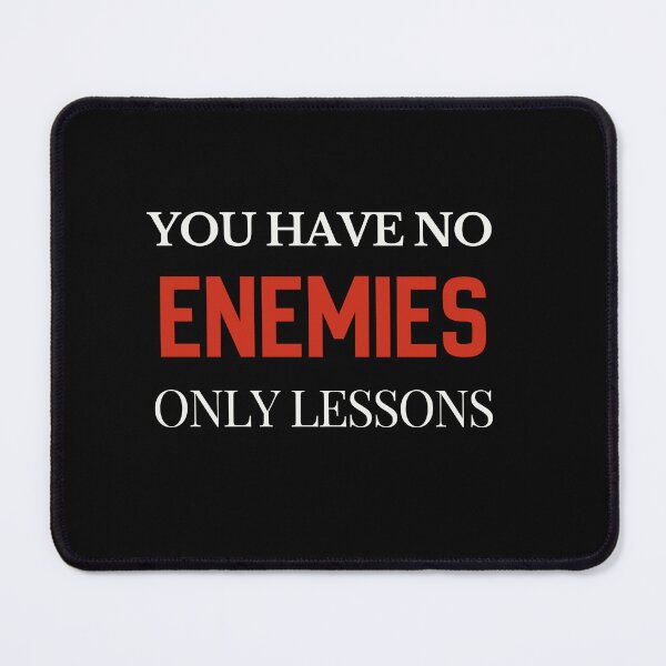 Item preview, You Have No Enemies Only Lessons – Stoic Quote Minimal Typography Design designed and sold by Graphizia.