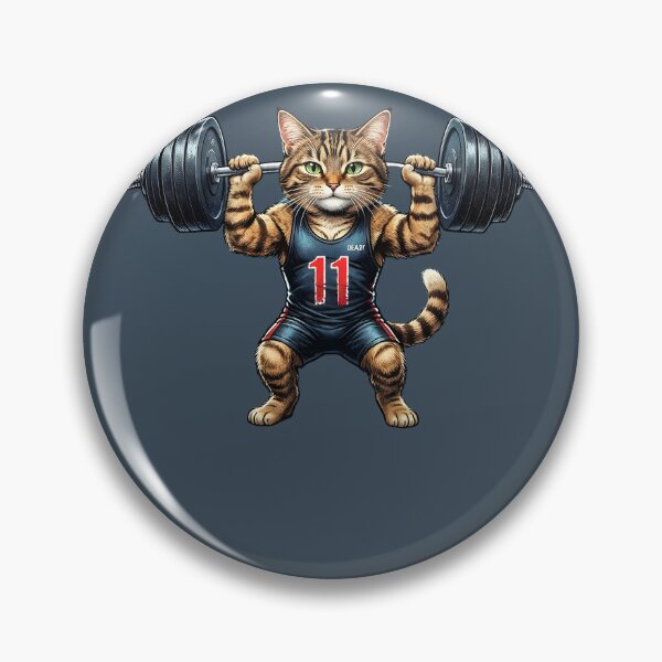 Item preview, cat weightlifting deadfit designed and sold by Uglyandcute.