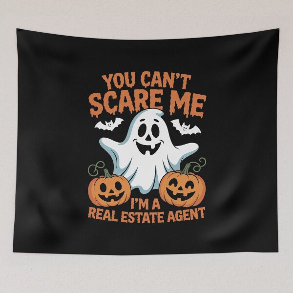 Item preview, You Can't Scare Me I'm A Real Estate Agent Halloween  designed and sold by MarryIsMonth.