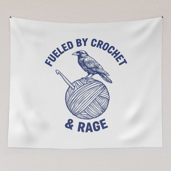 Item preview, Fueled By Crochet And Rage Funny Crochet Lover designed and sold by LuminOrb.