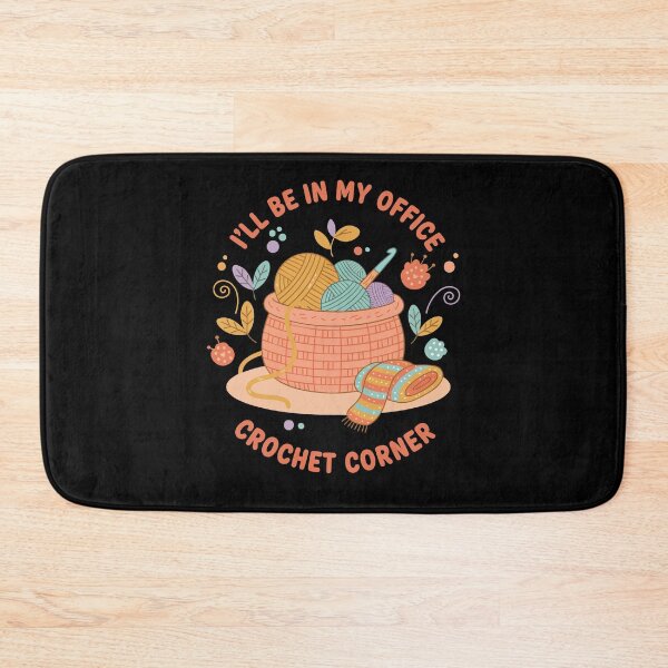 Item preview, Ill Be In My Office Crochet Corner Funny Crochet designed and sold by LuminOrb.