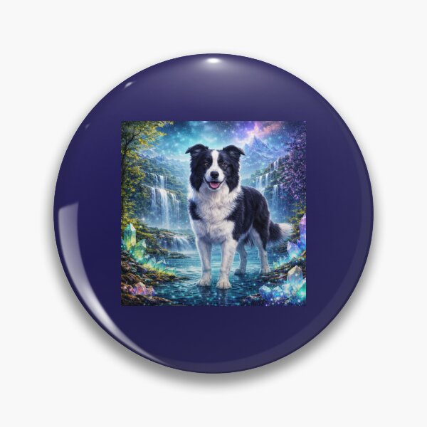 Item preview, Border Collie — Faceted Night Howl designed and sold by GeoWild Designs.
