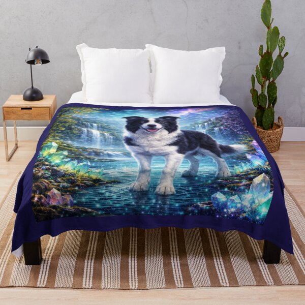 Item preview, Border Collie — Faceted Night Howl designed and sold by GeoWild Designs.