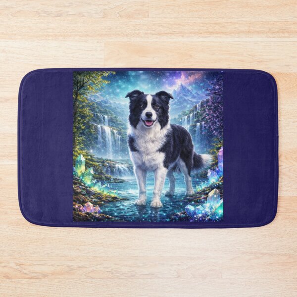 Item preview, Border Collie — Faceted Night Howl designed and sold by GeoWild Designs.