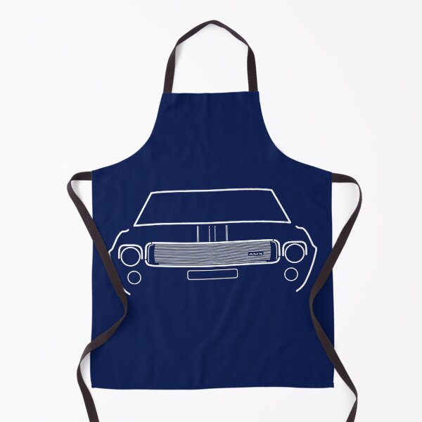 Item preview, AMC AMX classic 1960s American muscle car outline white designed and sold by soitwouldseem.