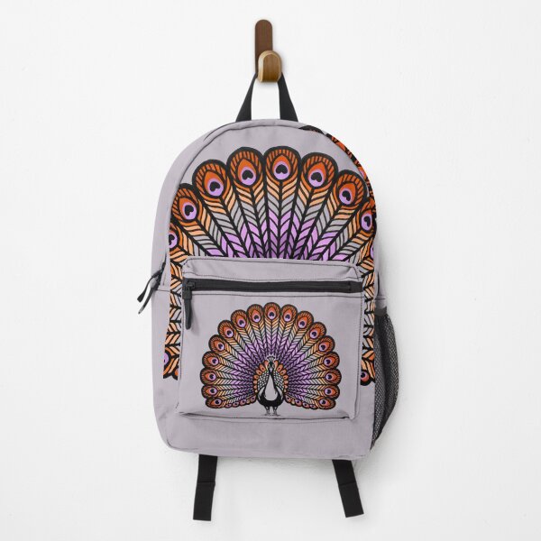 Item preview, Lesbian Pride Flag Peacock Sapphic Orange Purple designed and sold by TackyTime.