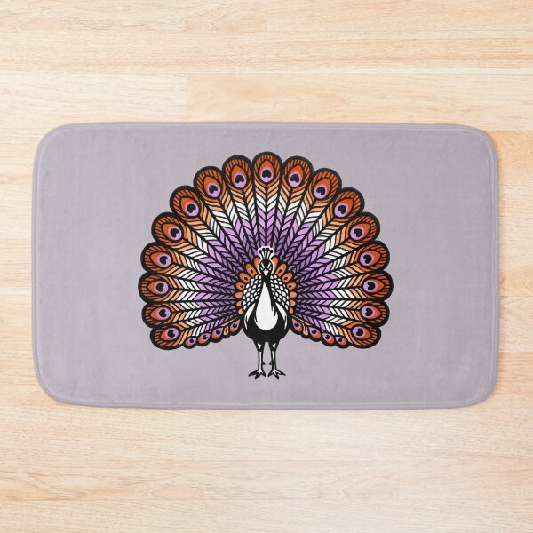 Item preview, Lesbian Pride Flag Peacock Sapphic Orange Purple designed and sold by TackyTime.