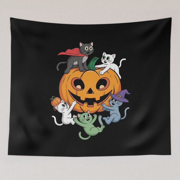 Item preview, Zombie Witch Cats In Pumpkin Cute Halloween2 designed and sold by FadeOfThrone.