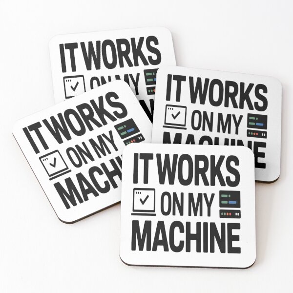 Item preview, It Works on My Machine – Funny Coding Humor Programmer T-Shirt designed and sold by RMTrendy.
