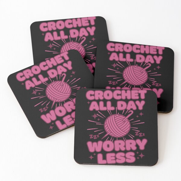 Item preview, Crochet Lover Crochet All Day Worry Less Funny designed and sold by LuminOrb.