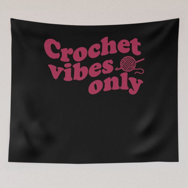 Item preview, Funny Crochet Vibes Only Crochet Lover Yarn Lovers designed and sold by LuminOrb.