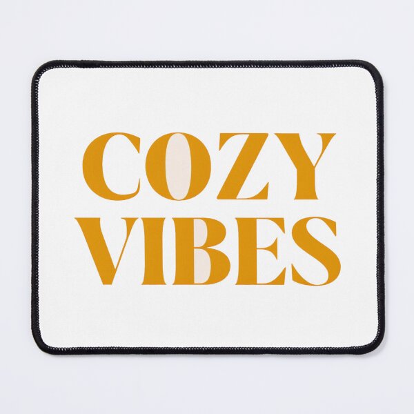 Item preview, Warm Cozy Vibes Typography Design – Retro Aesthetic Quote for Home Decor, Apparel & Seasonal Gifts designed and sold by Bright Nest Studio.