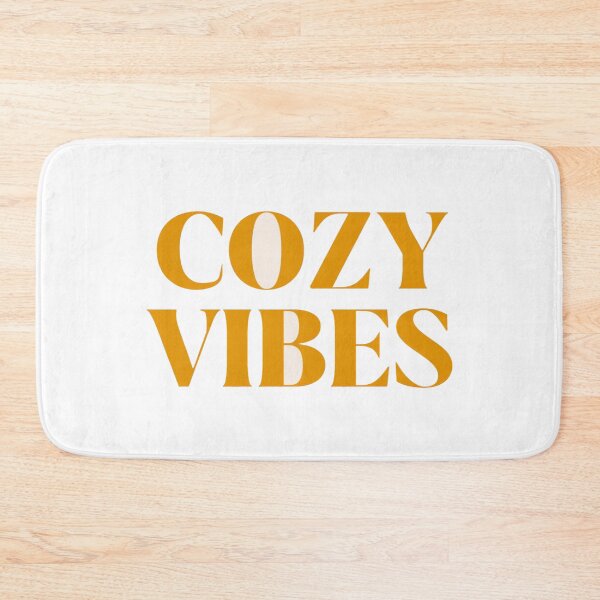 Item preview, Warm Cozy Vibes Typography Design – Retro Aesthetic Quote for Home Decor, Apparel & Seasonal Gifts designed and sold by Bright Nest Studio.