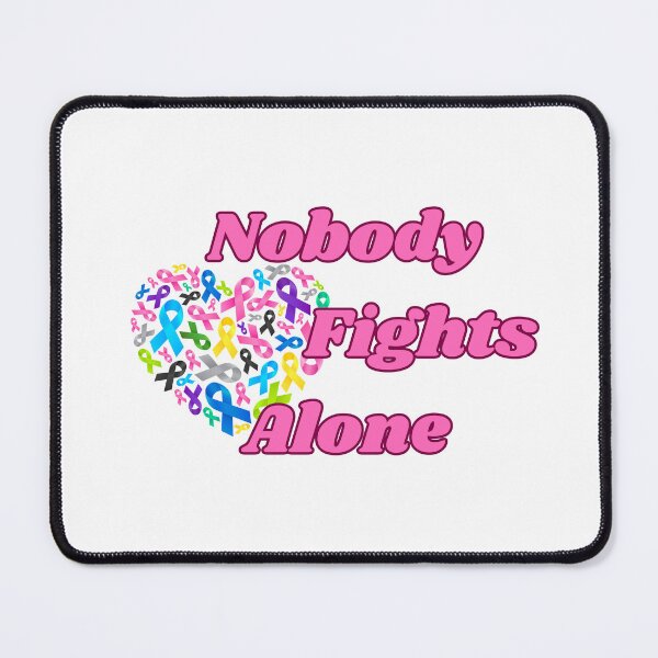 Item preview, Nobody Fights Alone – Brain Cancer Awareness & Support Sticker designed and sold by Artistshert.