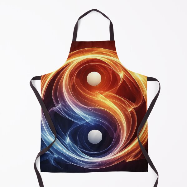 Item preview, Fire and Ice Yin Yang – Energy Balance Abstract Art designed and sold by AmetistLight.
