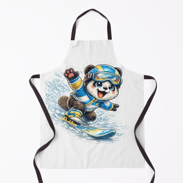 Item preview, Funny Panda Snowboarder – Cute Winter Sports Sticker designed and sold by OndrejsDesign.