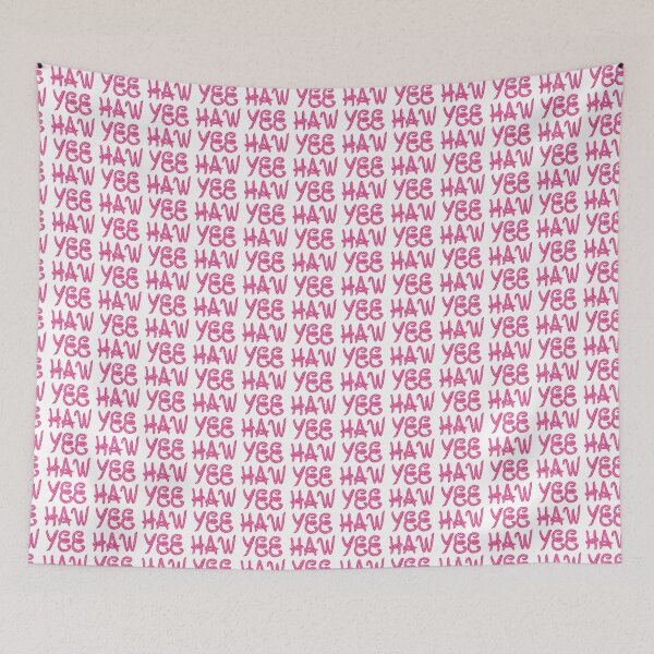 Item preview, Yee haw cowgirl typography designed and sold by pinkyfish1010.