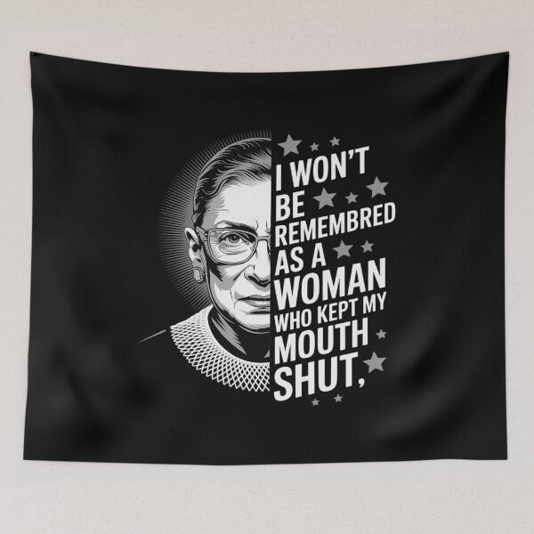 Item preview, I Won't Be Remembered As A Woman Who Kept My Mouth Shut designed and sold by MarkLeedsArt.