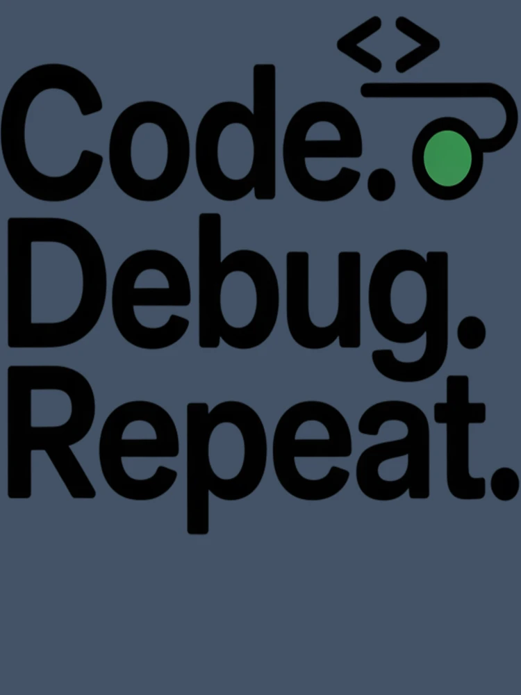 Thumbnail 7 of 7, Oversized T-Shirt, Code Debug Repeat – Minimal Programmer Humor Developer Shirt designed and sold by RMTrendy.