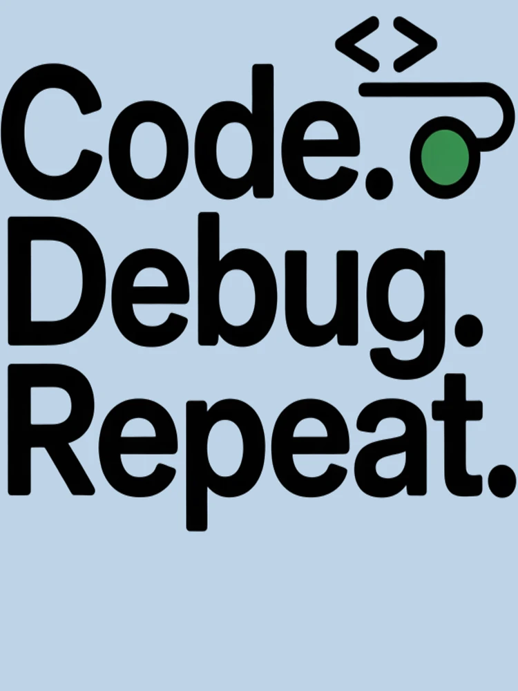 Thumbnail 7 of 7, Classic T-Shirt, Code Debug Repeat – Minimal Programmer Humor Developer Shirt designed and sold by RMTrendy.