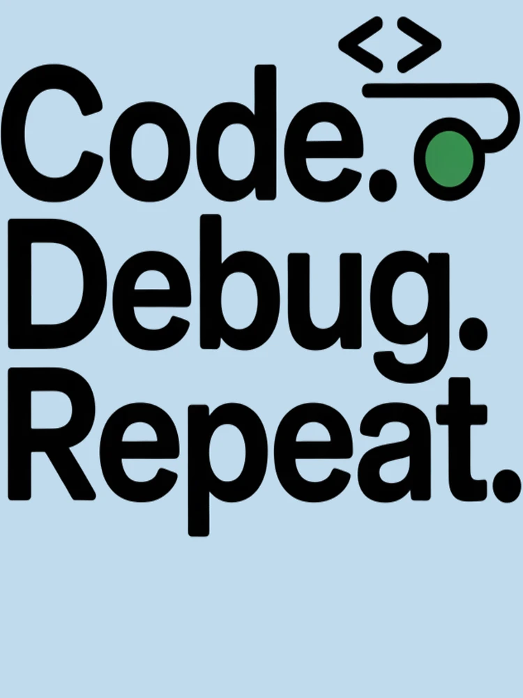 Thumbnail 7 of 7, Essential T-Shirt, Code Debug Repeat – Minimal Programmer Humor Developer Shirt designed and sold by RMTrendy.