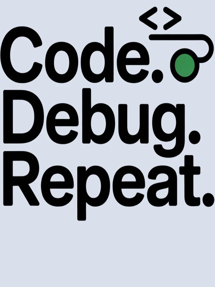 Thumbnail 4 of 4, Boxy T-Shirt, Code Debug Repeat – Minimal Programmer Humor Developer Shirt designed and sold by RMTrendy.