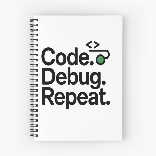 Item preview, Code Debug Repeat – Minimal Programmer Humor Developer Shirt designed and sold by RMTrendy.