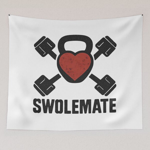 Item preview,  Swolemate Funny Gym Fitness Valentines Day Sticker Shirt Workout Gift designed and sold by GiftsForge.