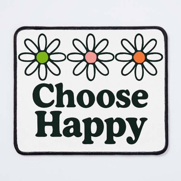 Item preview, Groovy Choose Happy T-Shirt | Retro Floral Aesthetic Tee | 70s Positive Vibes Gift designed and sold by mantra2023.