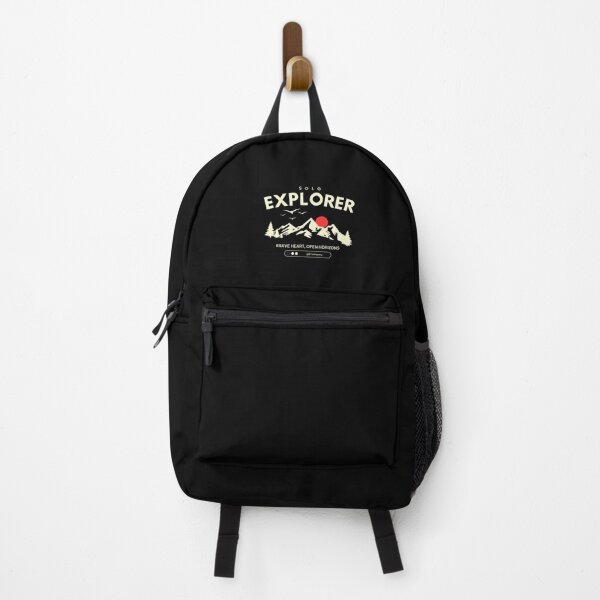 Item preview, Solo Explorer Brave Heart Open Horizons Mountain Sunset Tee for Solo Travelers and Adventure Seekers designed and sold by ETcompany.