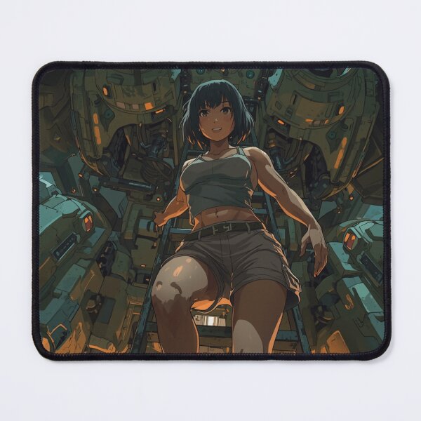 Item preview, Mech Pilot Descending Through a Futuristic Hangar designed and sold by Element Horizon Studio.