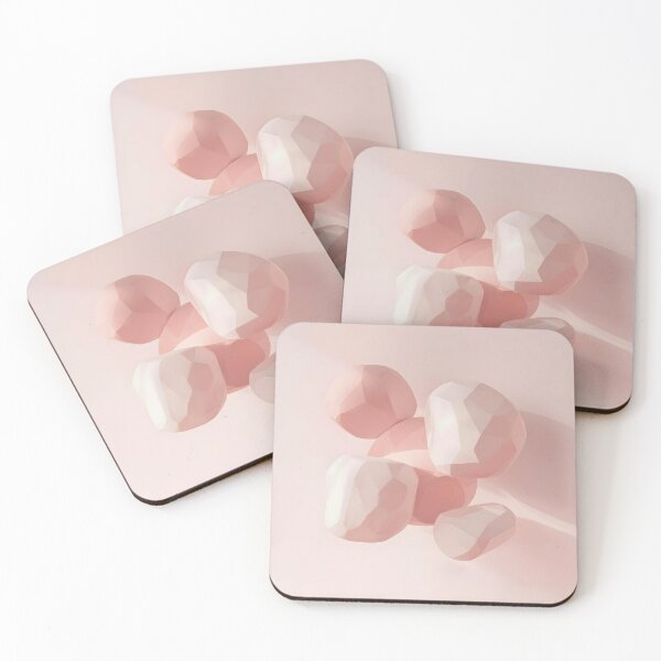 Item preview, Geometric Petals: Modern Minimalist Faceted Rose Quartz Sculpture Art designed and sold by Cozyartsss.
