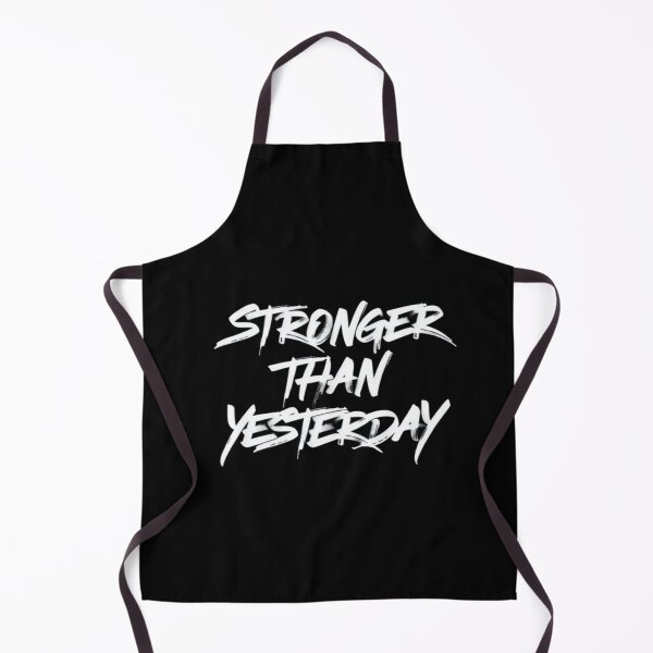 Item preview, Stronger Than Yesterday Bold Motivational Quote – Fitness, Growth, Gym, Mental Strength Poster designed and sold by Bright Nest Studio.