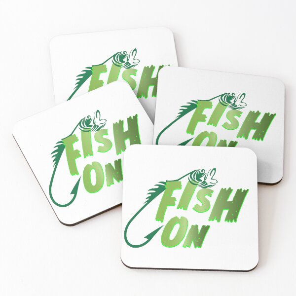 Item preview, Fishing Logo with fishing quote "Fish On" designed and sold by Art-Horizon.
