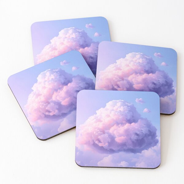 Item preview, Cotton Candy Dream: Ethereal Pink and Purple Pastel Cloud Wall Art designed and sold by Cozyartsss.