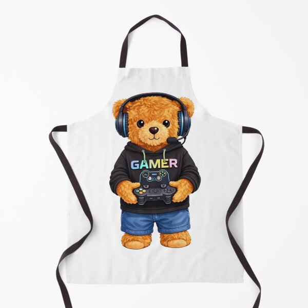 Item preview, Cute Gamer Teddy Bear with Headphones and Controller designed and sold by CuteBear87.