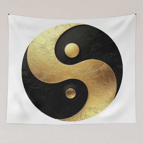 Item preview, Luxury Gold Yin Yang – Minimalist Feng Shui Balance Symbol designed and sold by AmetistLight.