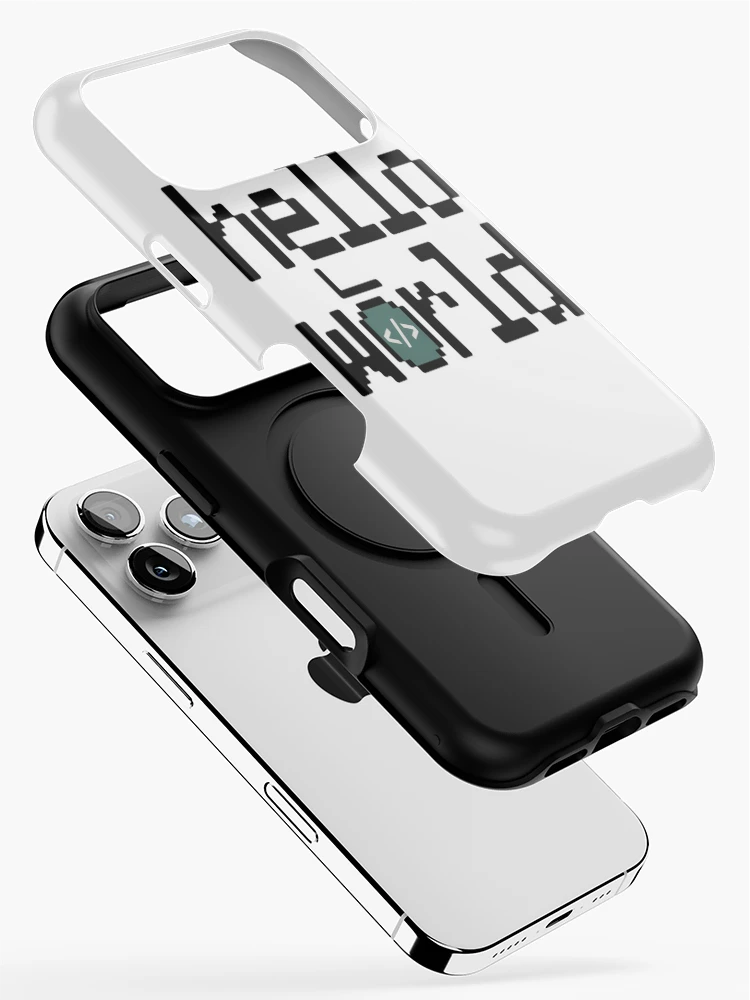 Thumbnail 2 of 4, iPhone Case, Hello World – Classic Programmer Humor Minimal Coding Design designed and sold by RMTrendy.