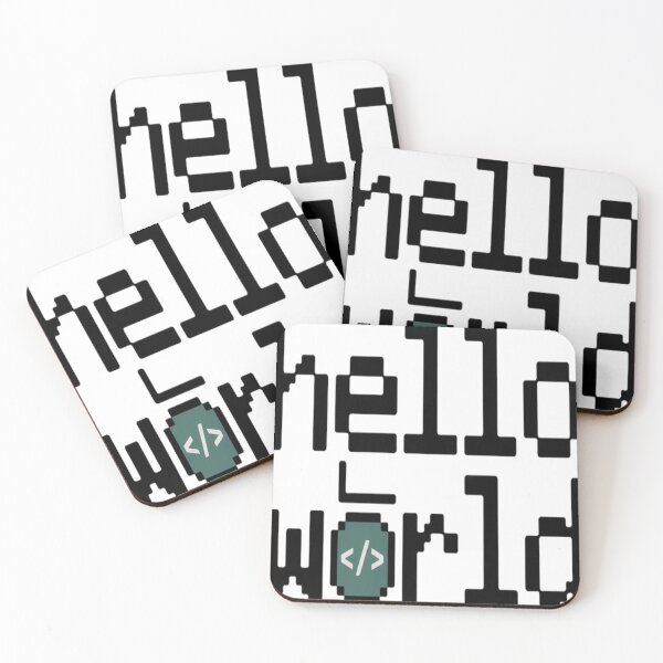 Item preview, Hello World – Classic Programmer Humor Minimal Coding Design designed and sold by RMTrendy.